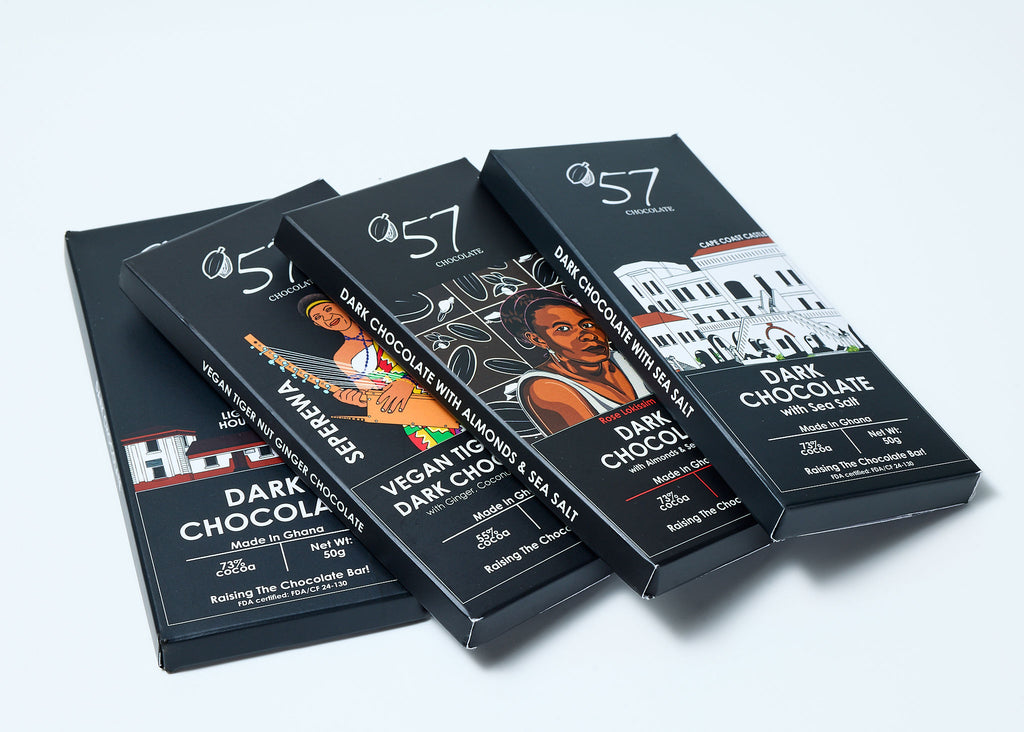 Assortiment de chocolats noirs