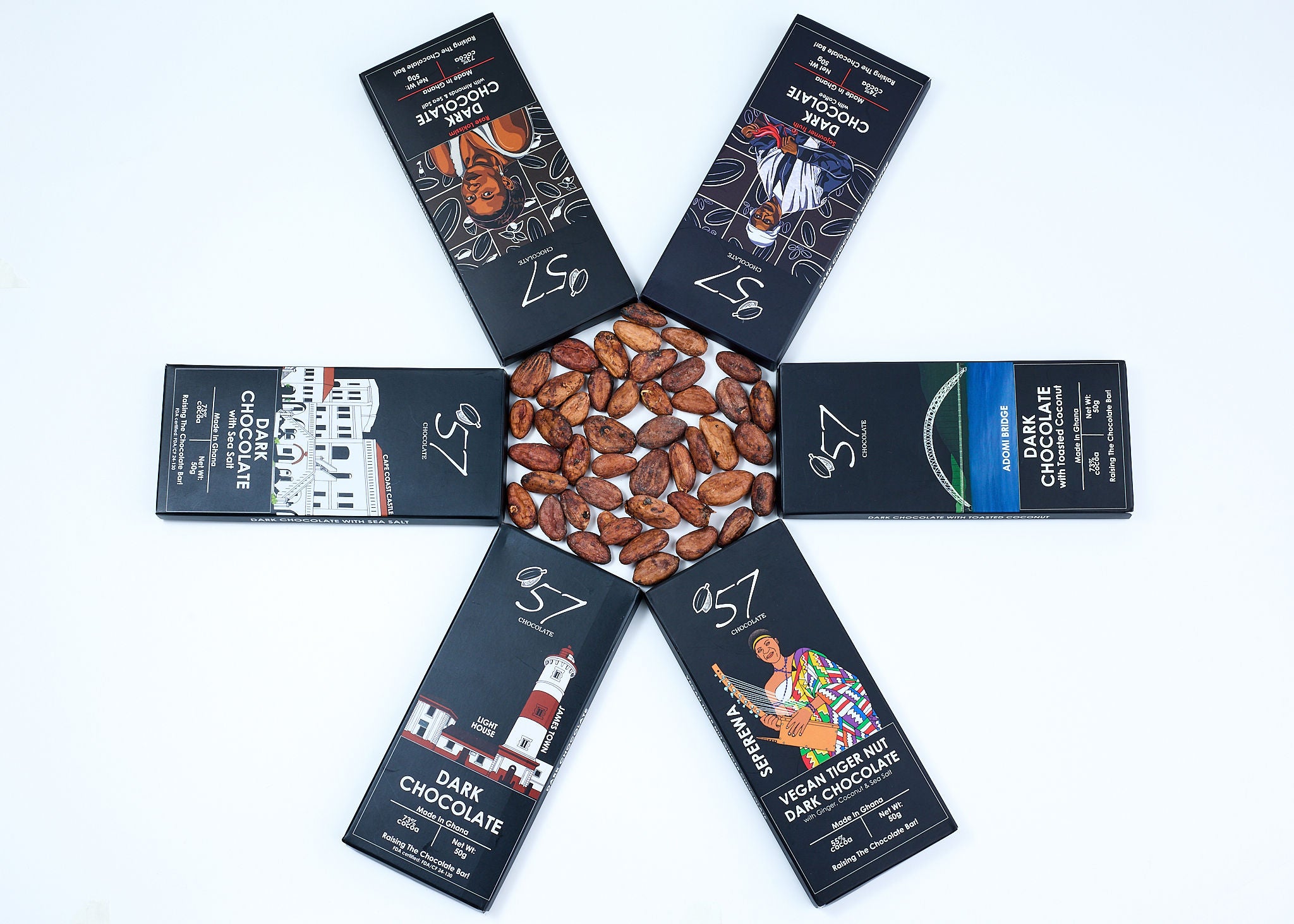 Assortiment de chocolats noirs